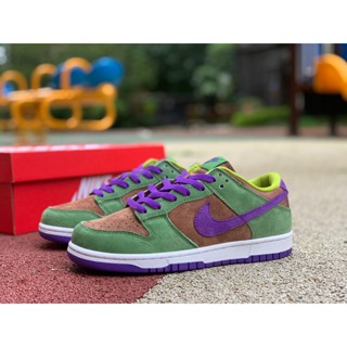 Dunk Sb AJ รองเท้าผ้าใบ ข้อสั้น สีเขียว สําหรับผู้หญิง 3 k