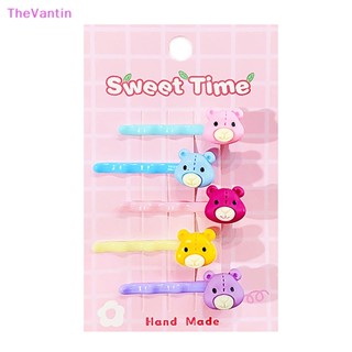 Thevantin กิ๊บติดผมหน้าม้า ลายการ์ตูนสัตว์ ดอกไม้ หัวใจ ดาว น่ารัก 1 ชุด