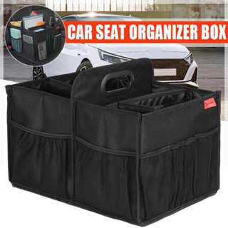 Car Trunk Organizer Storage Box Foldable Storage Box Trip Oxford Cloth 75L Waterproof Leather Organizer Bag