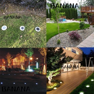 Banana1 โคมไฟ Led 16 ดวง พลังงานแสงอาทิตย์ สําหรับติดใต้ดิน สนามหญ้า ทางเดิน กลางแจ้ง