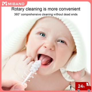 Ready stock 30 ชิ้น/กล่อง Baby Oral Cleaner Stick Oral Cotton Swab 0-3 ปี Baby Oral Wipes ลิ้นทำความสะอาดแปรงแปรงสีฟันเด็ก Rod