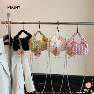 Peonypavilion กระเป๋าถือ กระเป๋าสะพายไหล่ เมสเซนเจอร์ แบบนิ่ม ลําลอง สําหรับผู้หญิง