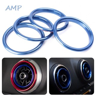 ⚡BABYCITY-TH⚡Ring Cover 4x Accessories Air Conditioner Air Vent Aluminum Alloy Blue⚡NEW 7