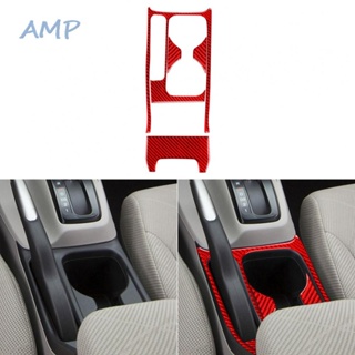 ⚡BABYCITY-TH⚡4Pcs Carbon Fiber Interior Water Cup Holder Panel Trim For Honda Civic 2012-2015⚡NEW 7