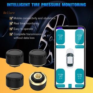 เซนเซอร์แจ้งเตือนความดันลมยางรถยนต์ บลูทูธ TPMS รองรับ IOS Android [Bellare.th]