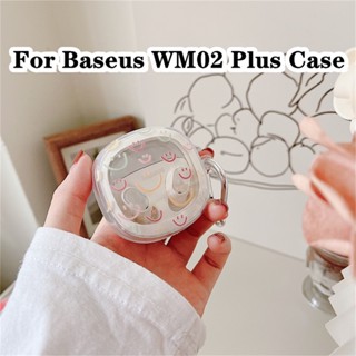 【Case Home】เคสหูฟังนิ่ม แบบใส ลายการ์ตูนนวัตกรรม สําหรับ Baseus WM02 Plus WM02 Plus