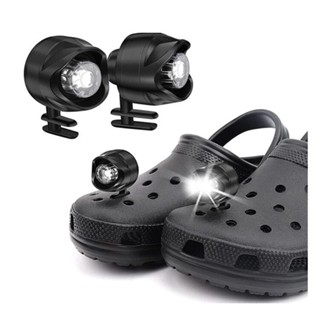 ไฟหน้า Crocs อุปกรณ์เสริม สําหรับรองเท้าเดินป่า ตั้งแคมป์ กลางแจ้ง