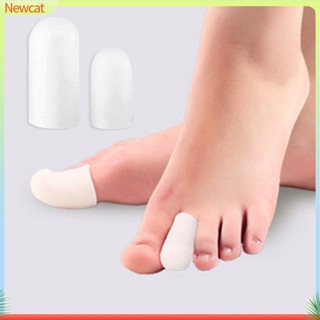 {Newcat} เจลป้องกันนิ้วเท้า ป้องกันการเสียดสี ความยืดหยุ่นสูง สวมใส่สบาย บรรเทาอาการปวดนิ้วเท้าคุด 5 คู่