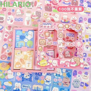 Hilario สติกเกอร์ พวงกุญแจ ลายน่ารัก Diy กันน้ํา สําหรับตกแต่งสมุดทํามือ
