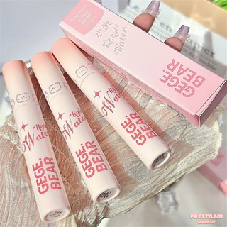 Gege Bear Crystal Mirror Lip Gloss Waterproof Long Lasting Moisturizing Water Light Lipstick Not Fading Not Stick Cup Lip Tint [prettylady]