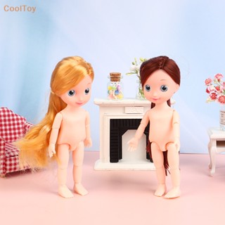 Cooltoy ขายดี วิกผมบลอนด์ สีน้ําตาล ตาโต 3D 1/12 17 ซม. สําหรับเด็กผู้หญิง DIY 1 ชิ้น