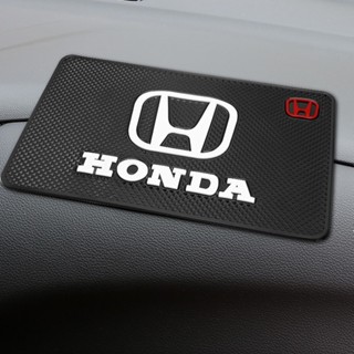 【Ready Stock】 Non-slip Mat Car Dashboard Sticky Mat for Honda logo jWeM