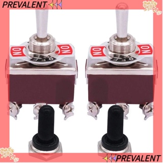 Preva สวิตช์โยก 6 Pin 3 ตําแหน่ง (เปิด)--(เปิด) ทนทาน 12V DC 30A DPDT สําหรับเรือ รถไฟ 4 ชิ้น