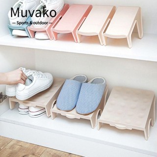 Muvako ชั้นวางรองเท้า สีชมพู สีเขียว สีฟ้า สีเบจ ทนทาน ประหยัดพื้นที่ สําหรับครัวเรือน