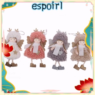 Espo จี้ตุ๊กตาคริสต์มาสน่ารัก ผ้ากํามะหยี่ขนนิ่ม สําหรับตกแต่งบ้าน 2 ชิ้น