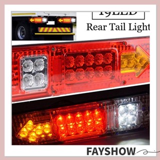 Fay ไฟเลี้ยว Led 19 ดวง สีเหลืองอําพัน สีแดง สําหรับติดรถยนต์ 1 ชิ้น