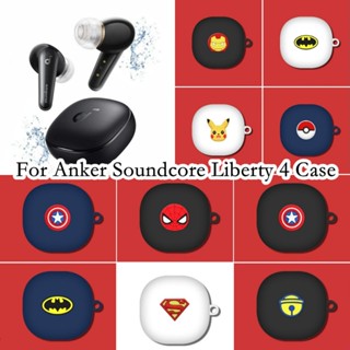 【imamura】เคสหูฟัง แบบนิ่ม ลายการ์ตูน สําหรับ Anker Soundcore Liberty 4 Anker Liberty 4