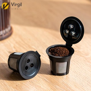 [Virgil.th] ถ้วยกรองกาแฟ K Cups ใช้ซ้ําได้ แบบเปลี่ยน สําหรับเครื่องชงกาแฟ