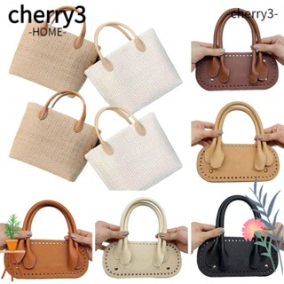 Cherry3 สายคล้องกระเป๋า หนัง PU แฮนด์เมด DIY 3 ชิ้น ต่อชุด