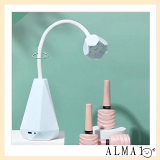 Alma โคมไฟ Led แบบชาร์จไฟได้ สําหรับทําเล็บเจล UV