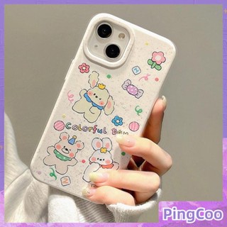 Pingcoo - เข้ากันได้สำหรับ เคส iphone 11 เคสไอโฟน เคสไอโฟน11 เป็นมิตรกับสิ่งแวดล้อมเคสย่อยสลายได้นุ่มกันกระแทกป้องกัน Cool น่ารัก Happy Bunny เข้ากันได้กับ iPhone 14 13 Pro max 12 Pro Max 11 xr xs max 7Plus 8Plus