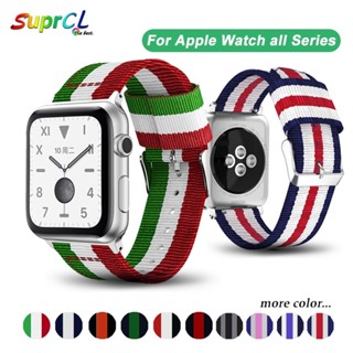 สายนาฬิกาข้อมือ ผ้าแคนวาสทอ สําหรับ Apple Watch iwatch ultra 8 7 6 se 5 4 Band 49 มม. 45 มม. 44 มม. 42 มม. iwatch 3 Band 41 มม. 40 มม. 38 มม.