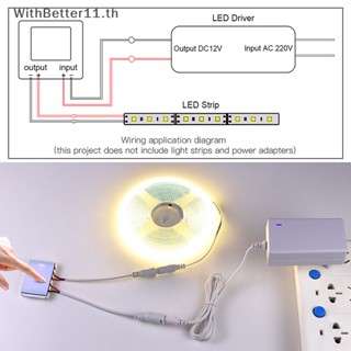 Better สวิตช์เซนเซอร์หรี่ไฟ LED 12V 5A ปรับขนาดได้ สําหรับตกแต่งกระจกห้องน้ํา