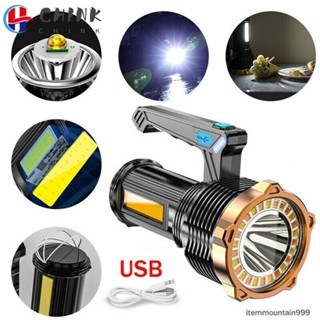 ไฟฉาย LED แบบพกพา ชาร์จ USB พลังงานสูง