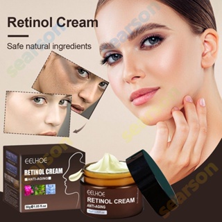 Eelhoe Retinol Wrinkle Remover ครีมทาหน้า Anti-Aging Firming Lifting ผลิตภัณฑ์ดูแลผิวเกาหลี Fade Fine Lines Moisturizing Cosmetics 【Searson】 【searson】 【searson】