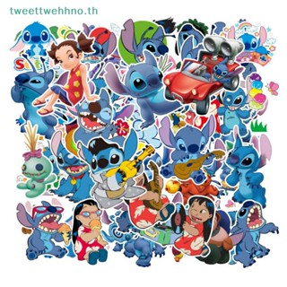 Tweettwehhno สติกเกอร์ ลายการ์ตูน Stitch กันน้ํา DIY สําหรับติดตกแต่งของเล่นเด็ก 55 ชิ้น