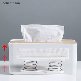 Delicatesun กล่องทิชชู่ แบบสปริง ยกอัตโนมัติ สําหรับรถยนต์