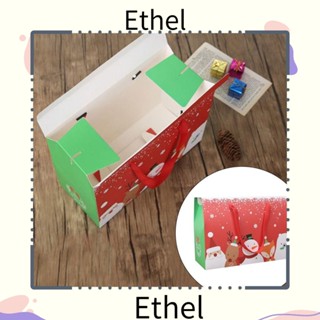 Ethel1 กล่องขนม ของขวัญคริสต์มาส DIY สําหรับตกแต่งบ้าน