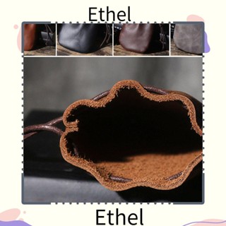 Ethel1 กระเป๋าสตางค์ หนัง มีเชือกรัด ทนทาน หลายสี สําหรับใส่เหรียญ เดินทาง