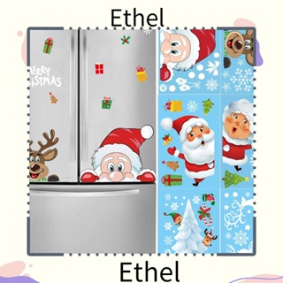 Ethel1 สติกเกอร์ตกแต่งหน้าต่าง เทศกาลคริสต์มาส