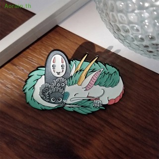 # เข็มกลัด &amp; ใหม่ # No Face Man White Dragon Hard Enamel Pin Kawaii Cartoon Animals เข็มกลัดอนิเมะ.