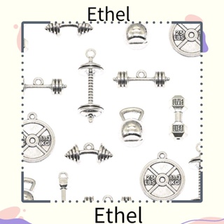 Ethel1 ดัมเบลยกน้ําหนัก โลหะผสมเงิน สําหรับออกกําลังกาย ยกน้ําหนัก 56 ชิ้น