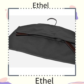 Ethel1 ไม้แขวนเสื้อ ทรงสี่เหลี่ยมผืนผ้า 600D ความจุขนาดใหญ่ สีดํา พร้อมซิป สําหรับเดินทาง