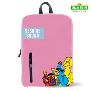 SST4-กระเป๋าเป้ : Sesame Street Squad of five Backpack -BP-A175S -Pink W12xH17x5.5 in