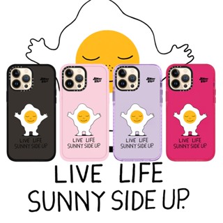 Casetify X Live Life Sunny เคสโทรศัพท์มือถือนิ่ม แบบใส กันกระแทก ลายดอกกุหลาบสีชมพู สําหรับ iPhone 14 13 12 11 Pro MAX IX XS MAX XR 6 6s 7 8 Plus