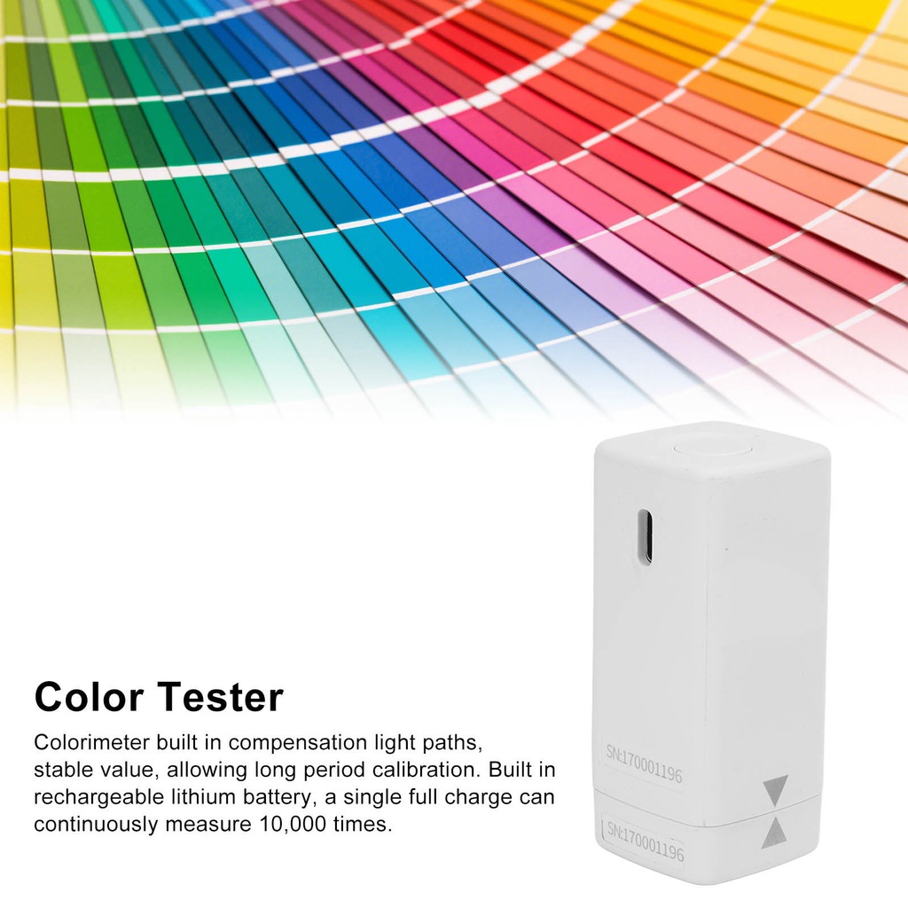 LS170 Digital Colorimeter เครื่องวัดสีความแม่นยำสูงแบบพกพาเครื่องวิเคราะห์ความแตกต่างของสีอัจฉริยะ