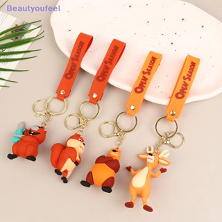 [Beautyoufeel] พวงกุญแจ จี้ตุ๊กตาการ์ตูนสัตว์ llaveros Deer Elliot Brown Bear Boog สําหรับห้อยกระเป๋า