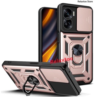 Honor90 Shockproof Casing For Honor 90 Pro Lite 90Lite 90Pro 5G REA-AN00 REP-AN00 Phone Case Metal Armor Ring Bracket Stent Push Pull Window Hard Camera Protection Hard Back Cover