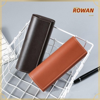 Rowans กล่องแว่นตา หรูหรา สีพื้น อุปกรณ์เสริม