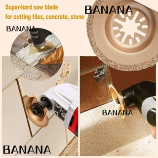 Banana1 ใบเลื่อยสั่น คาร์ไบด์ โลหะ สีทอง สําหรับตัดกระเบื้อง เซรามิก ซีเมนต์ คอนกรีต