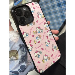 เคสโทรศัพท์มือถือ แบบนิ่ม ลายการ์ตูนคิตตี้ สีชมพู สําหรับ QYJS 13promax 14 12promax xs xsmax 13promax 11 14 xr 12pro