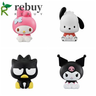 Rebuy โมเดลฟิกเกอร์ Kuromi KT Cat Cinnamoroll Diy ของเล่นสําหรับเด็ก 1 ชิ้น