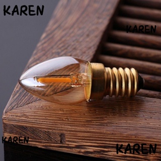 Karen หลอดไฟคริสตัล E12 E14 0.5W 1W LED 2200K 2700K 6000K แสงสีขาว