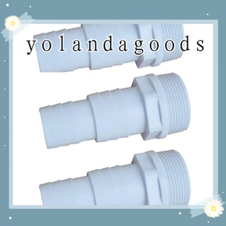 Yola อะแดปเตอร์ปั๊มพลาสติก สีขาว ไม่มีมลพิษ 1-1/2 นิ้ว 1-1/4 นิ้ว แบบเปลี่ยน สําหรับสวนผู้เชี่ยวชาญ 3 ชิ้น