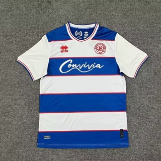 เสื้อกีฬาแขนสั้น ลายทีมชาติฟุตบอล Queens Park Home Jersey 23-24 ไซซ์ S-XXL ชุดเหย้า สําหรับผู้ชาย