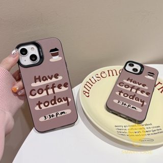 For เคสไอโฟน 14 Pro Max [Coffee Style] เคส Phone Case For iPhone 14 Pro Max Plus 13 12 11 For เคสไอโฟน11 Ins Korean Style Retro Classic Couple Shockproof Protective TPU Cover Shell